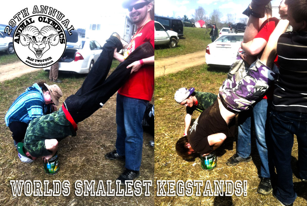 Smallest Keg stand ever - 2014